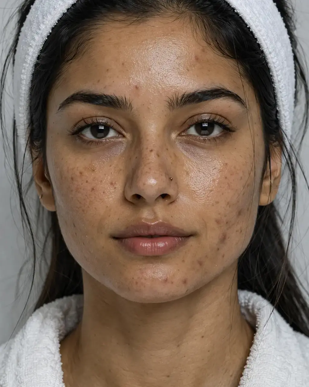Hydrafacial glow before